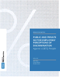 Cover page: Public and Private Sector Employees’ Perceptions of Discrimination Against LGBTQ People