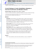 Cover page: Current challenges in cardiac rehabilitation: strategies to overcome social factors and attendance barriers