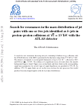 Cover page: Search for resonances in the mass distribution of jet pairs with one or two jets identified as b-jets in proton-proton collisions at s=13 TeV with the ATLAS detector