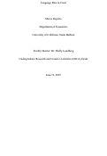 Cover page of Language Bias in Court