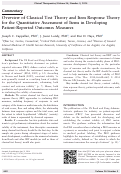 Cover page: Overview of Classical Test Theory and Item Response Theory for the Quantitative Assessment of Items in Developing Patient-Reported Outcomes Measures