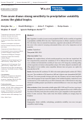 Cover page: Tree cover shows strong sensitivity to precipitation variability across the global tropics