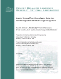 Cover page: Arsenic Removal from Groundwater Using Iron Electrocoagulation: Effect of Charge Dosage Rate