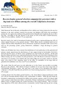 Cover page of Release #2026-14: General Election Preferences for Governor