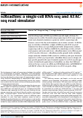 Cover page: scReadSim: a single-cell RNA-seq and ATAC-seq read simulator.