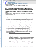 Cover page: NLRP3 and Potassium Efflux Drive Rapid IL-1β Release from Primary Human Monocytes during Toxoplasma gondii Infection.