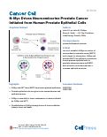 Cover page: N-Myc Drives Neuroendocrine Prostate Cancer Initiated from Human Prostate Epithelial Cells