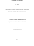 Cover page: Community-Based Participatory Research for Building Community-Based Organizational Capacity: A Programmatic Assessment