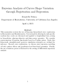 Cover page: Bayesian Analysis of Curves Shape Variation through Registration and Regression