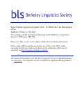 Cover page: Speech Minus Spectrum Equals Time -- Or What the Left Hemisphere is For