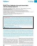 Cover page: Rapid Trust Calibration through Interpretable and Uncertainty-Aware AI.