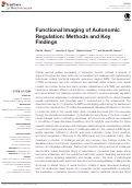 Cover page: Functional Imaging of Autonomic Regulation: Methods and Key Findings.