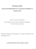 Cover page: Marching into battle: Synchronized walking diminishes the conceptualized formidability of an antagonist in men