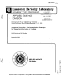 Cover page: Analysis of Errors for a Fan-Pressurization Technique for Measuring Inter-Zonal Air Leakage