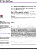 Cover page: The Schistosoma mansoni Cytochrome P450 (CYP3050A1) Is Essential for Worm Survival and Egg Development