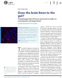 Cover page: Does the brain listen to the gut?