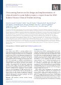 Cover page: Overcoming barriers in the design and implementation of clinical trials for acute kidney injury: a report from the 2020 Kidney Disease Clinical Trialists meeting.