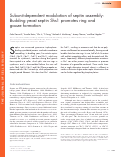 Cover page: Subunit-dependent modulation of septin assembly: Budding yeast septin Shs1 promotes ring and gauze formation