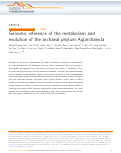 Cover page: Genomic inference of the metabolism and evolution of the archaeal phylum Aigarchaeota