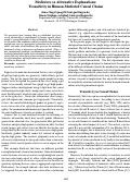 Cover page: Mediators or Alternative Explanations:
Transitivity in Human-Mediated Causal Chains