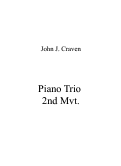Cover page: Piano Trio, 2nd Mvt.