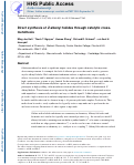 Cover page of Direct synthesis of Z-alkenyl halides through catalytic cross-metathesis