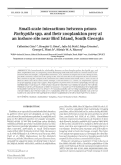 Cover page: Small-scale interactions between prions Pachyptila spp. and their zooplankton prey at an inshore site near Bird Island, South Georgia