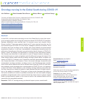 Cover page: Oncology nursing in the Global South during COVID-19.