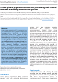 Cover page: Lichen planus pigmentosus inversus presenting with clinical features mimicking acanthosis nigricans