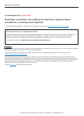 Cover page: Roadmap on methods and software for electronic structure based simulations in chemistry and materials