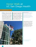 Cover page: Honor Walk at UC San Diego Health