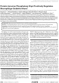 Cover page: Protein-tyrosine phosphatase Shp2 positively regulates macrophage oxidative burst.