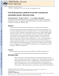 Cover page: Functional genomics platform for pooled screening and generation of mammalian genetic interaction maps