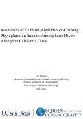 Cover page: Responses of Harmful Algal Bloom-Causing Phytoplankton Taxa to Atmospheric Rivers Along the California Coast