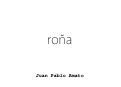 Cover page: Roña