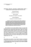 Cover page: Obtaining squared multiple correlations from a correlation matrix which may be singular