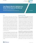 Cover page of Can Plug-in Electric Vehicles in a Smart Grid Improve Resiliency?