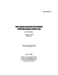 Cover page: Safety Impacts Associated with Installation of HOV (High Occupancy Vehicle) Lanes