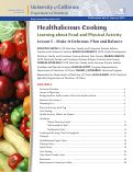 Cover page of Healthalicious Cooking: Learning about Food and Physical Activity: Lesson 5. Make It Delicious: Plan and Balance!
