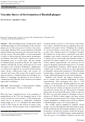 Cover page: Vascular theory of the formation of Randall plaques