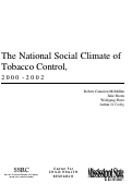 Cover page: The National Social Climate of Tobacco Control, 2000-2002
