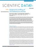 Cover page: Epigenomic profiling of neuroblastoma cell lines