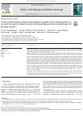 Cover page: A case-control study using motion-inclusive spatial dose-volume metrics to account for genito-urinary toxicity following high-precision radiotherapy for prostate cancer