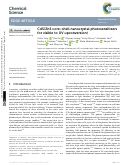 Cover page: CdS/ZnS core–shell nanocrystal photosensitizers for visible to UV upconversion