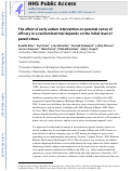 Cover page: The effect of early autism intervention on parental sense of efficacy in a randomized trial depends on the initial level of parent stress