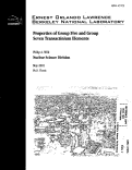 Cover page: Properties of Group Five and Group Seven Transactinium Elements