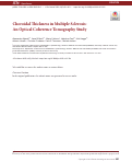 Cover page: Erratum: Choroidal Thickness in Multiple Sclerosis: An Optical Coherence Tomography Study