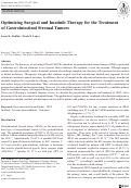 Cover page: Optimizing Surgical and Imatinib Therapy for the Treatment of Gastrointestinal Stromal Tumors