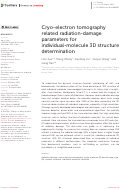 Cover page: Cryo-electron tomography related radiation-damage parameters for individual-molecule 3D structure determination