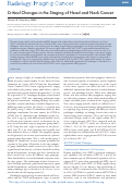 Cover page: Critical Changes in the Staging of Head and Neck Cancer